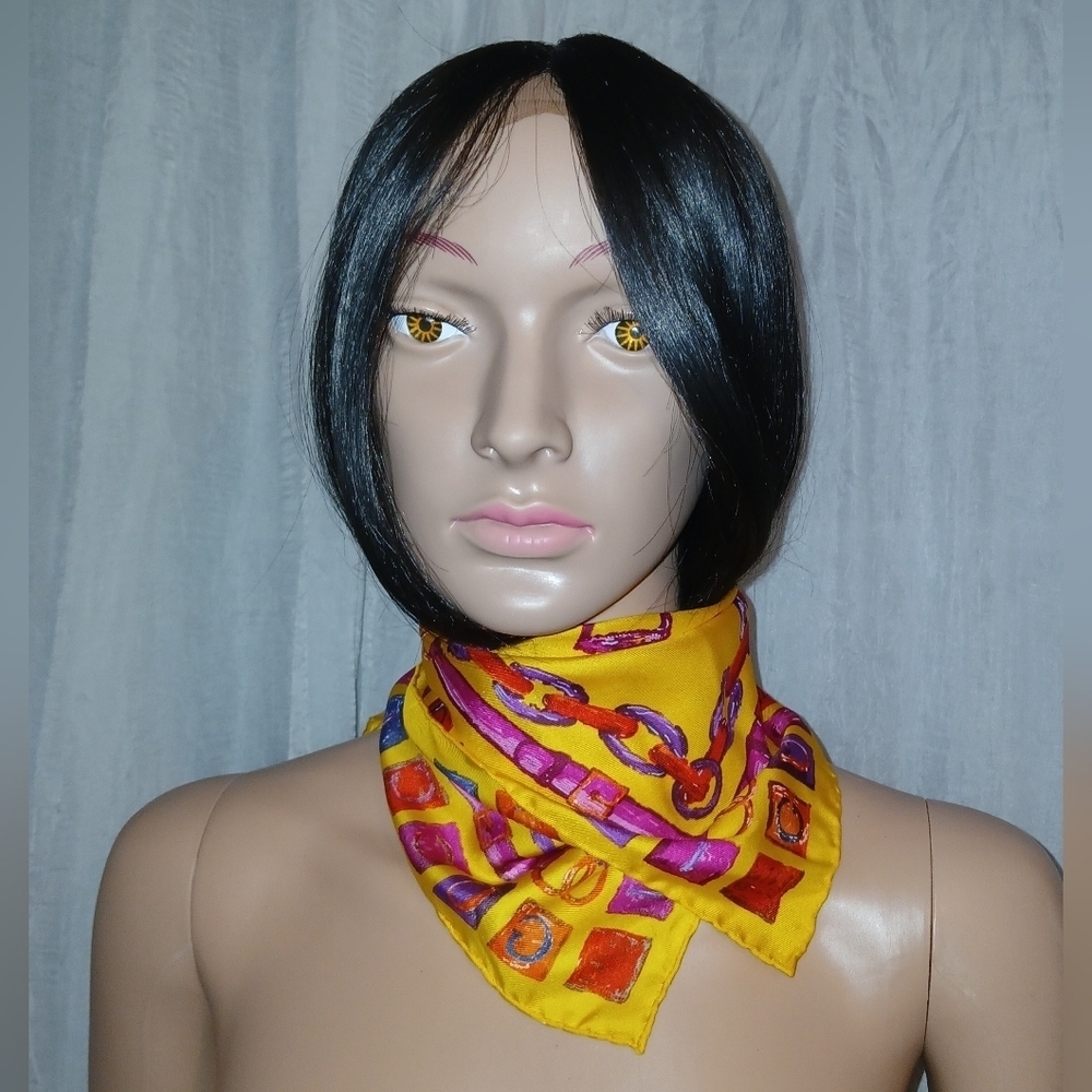 Gucci Horsebit Accent Patterned Bandeau Scarf Pocket Square​​​